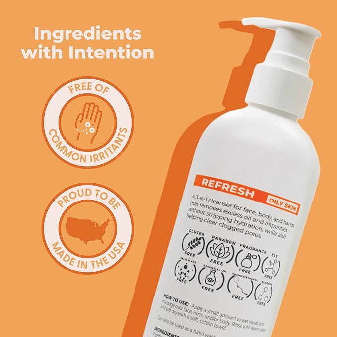 Oil-Control Face & Body Wash (12 oz)